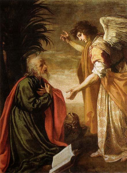 Jacopo Vignali San Giovanni evangelista a Patmos oil painting image